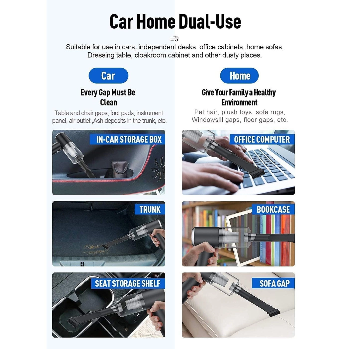 Handheld Vacuum Cleaner - Cordless Desktop