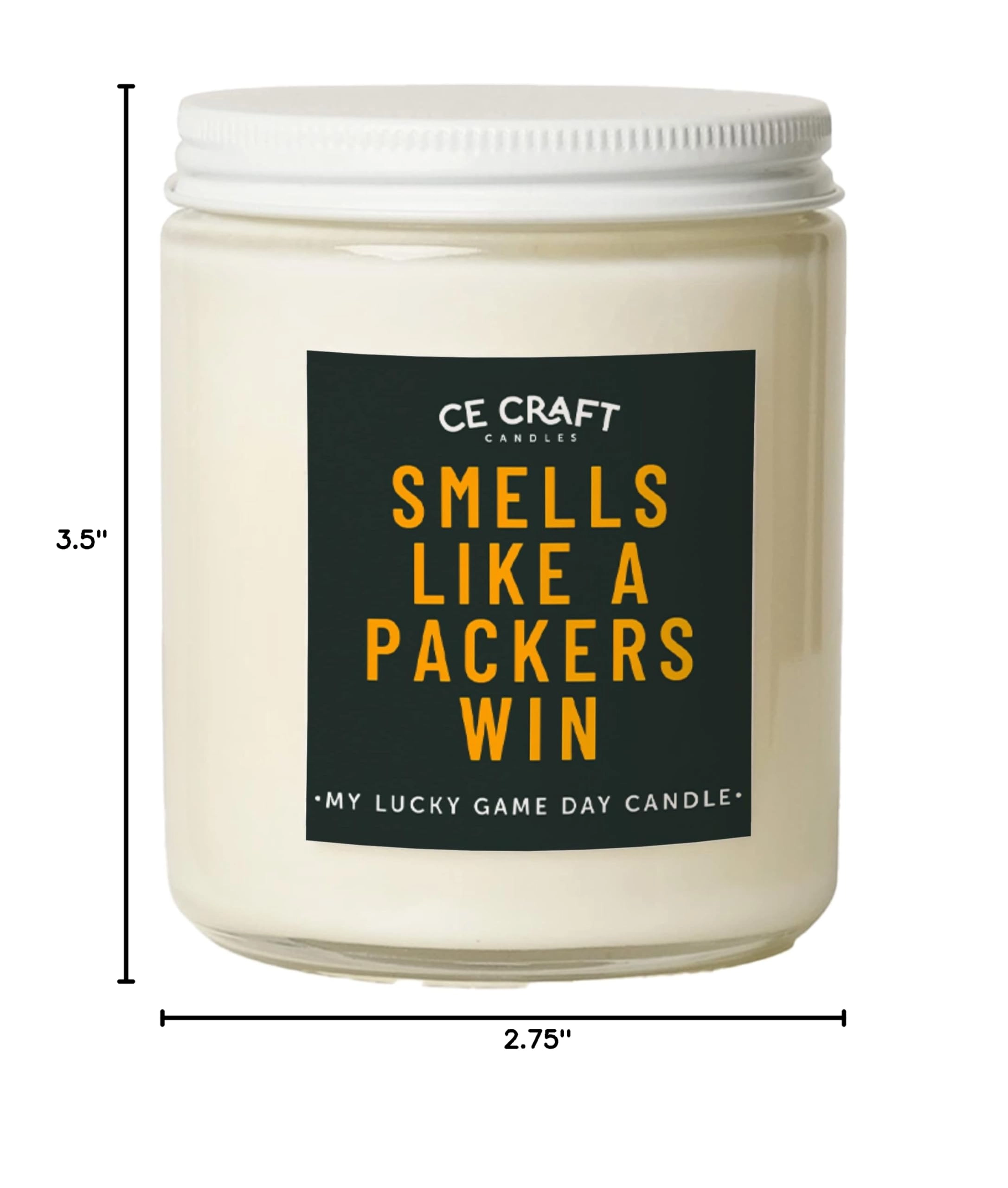 Smells Like a Packers Win Candle - Teakwood & Mahogany 1.0 Count