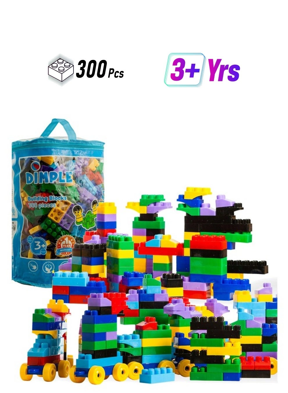 Dimple Large Blocks - 300 pcs