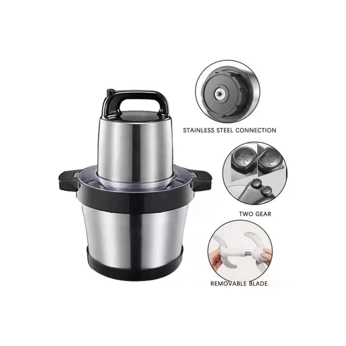 Meat Grinder - 6L Stainless Steel