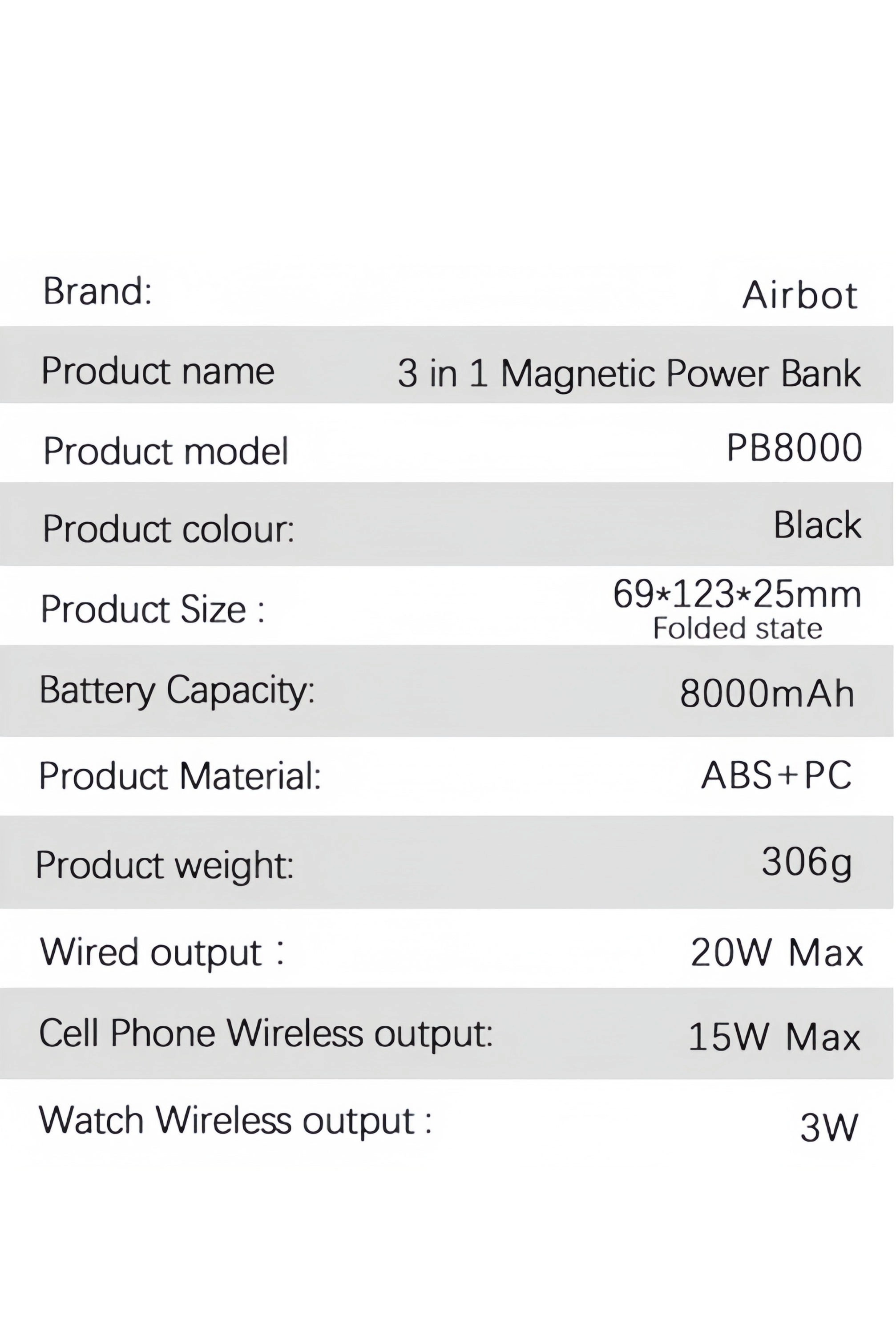 Power Bank - 8000 mAh
