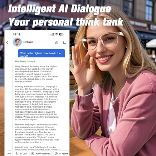 AI Smart Translation Bluetooth Glasses - 140+ languages Bluetooth 5.4