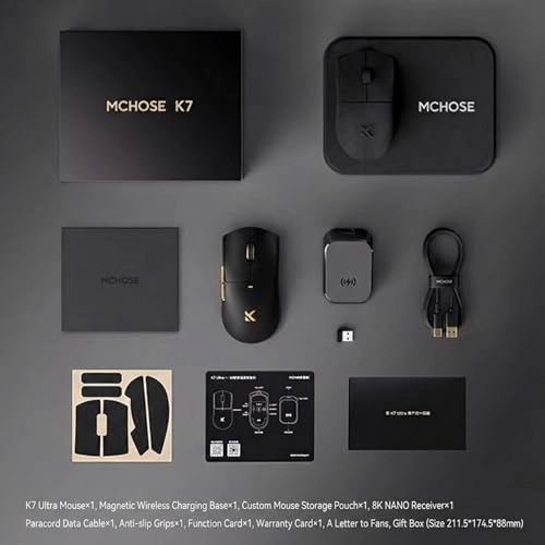 K7 Ultra Mouse - 2.4G Bluetooth USB