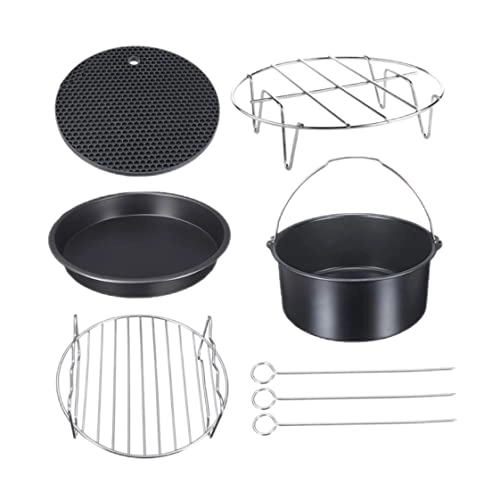 Air Fryer Accessories Set - Carbon steel stainless steel silica gel 5pcs