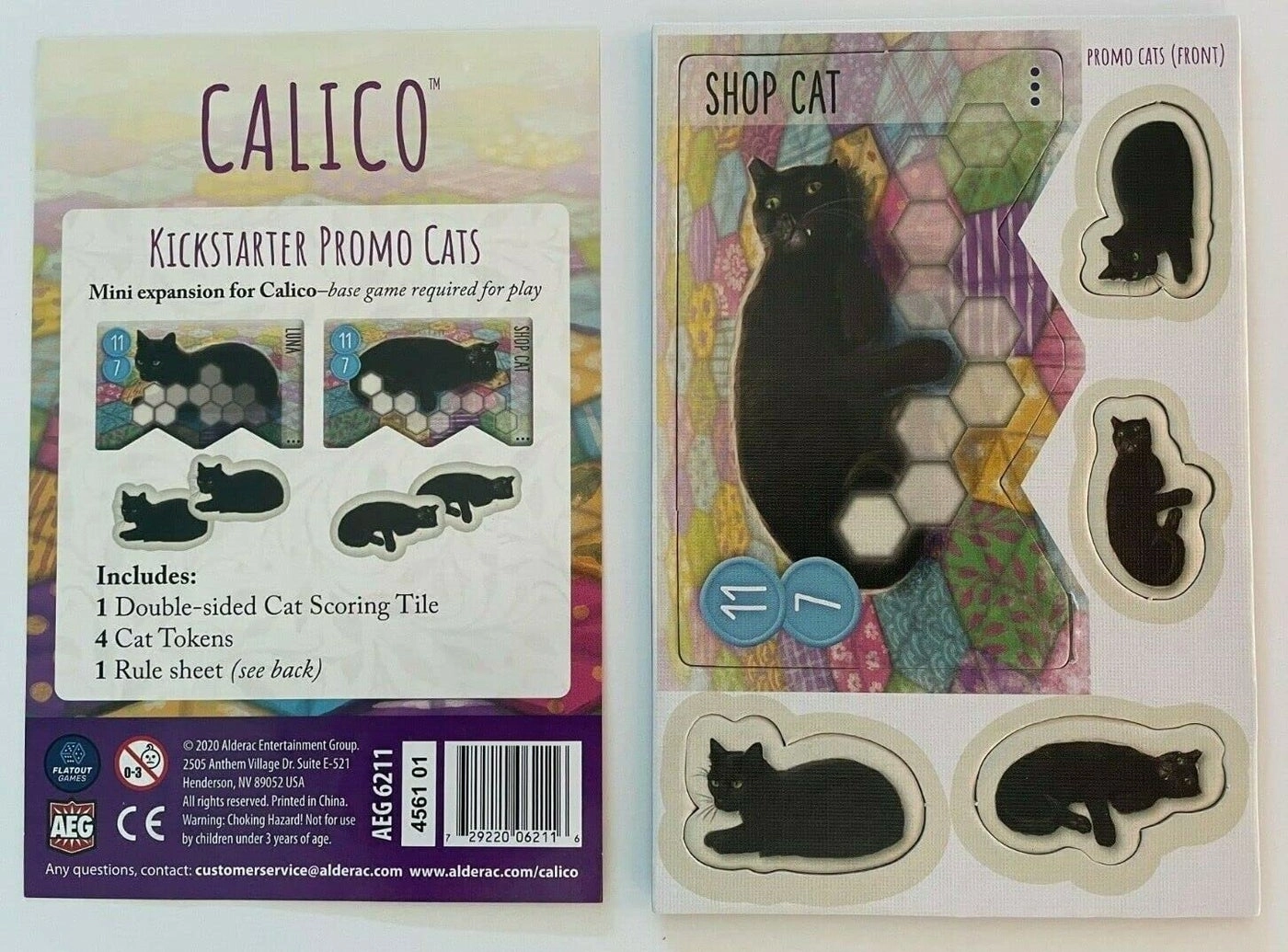 AEG Calico: Kickstarter Exclusive Promo Cats
