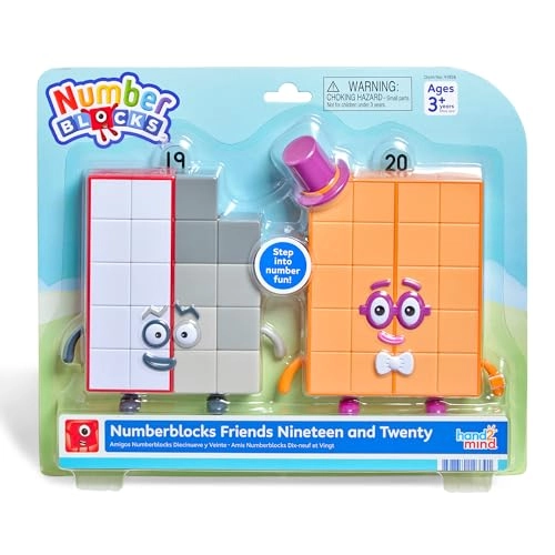 Numberblocks Friends Nineteen and Twenty Figure Pack - 3 to 5 years 2 pieces