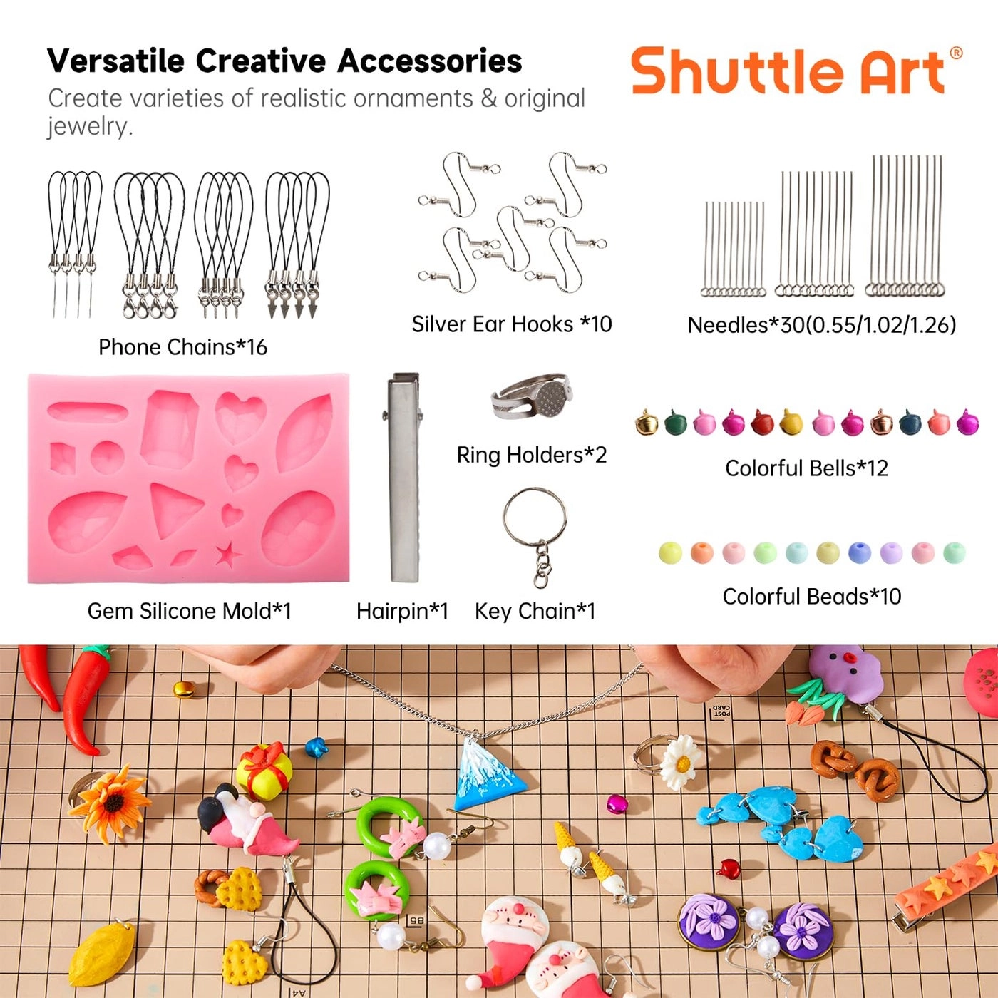 polymer clay set - Polymer Clay 200g 57pcs.