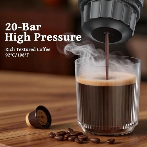 Portable Coffee Maker - 5 Cups 7500mAh battery