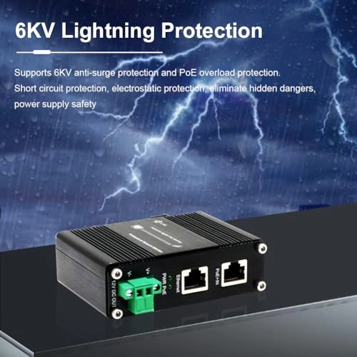 LNK-INS301-12V - 12VDC 20W 1 x RJ-45 IEEE802.3af/at Gigabit 30W Input