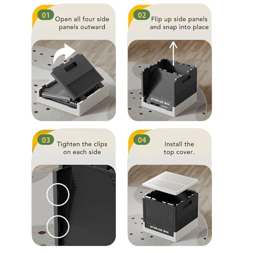 Folding Storage Box - Polypropylene 37L