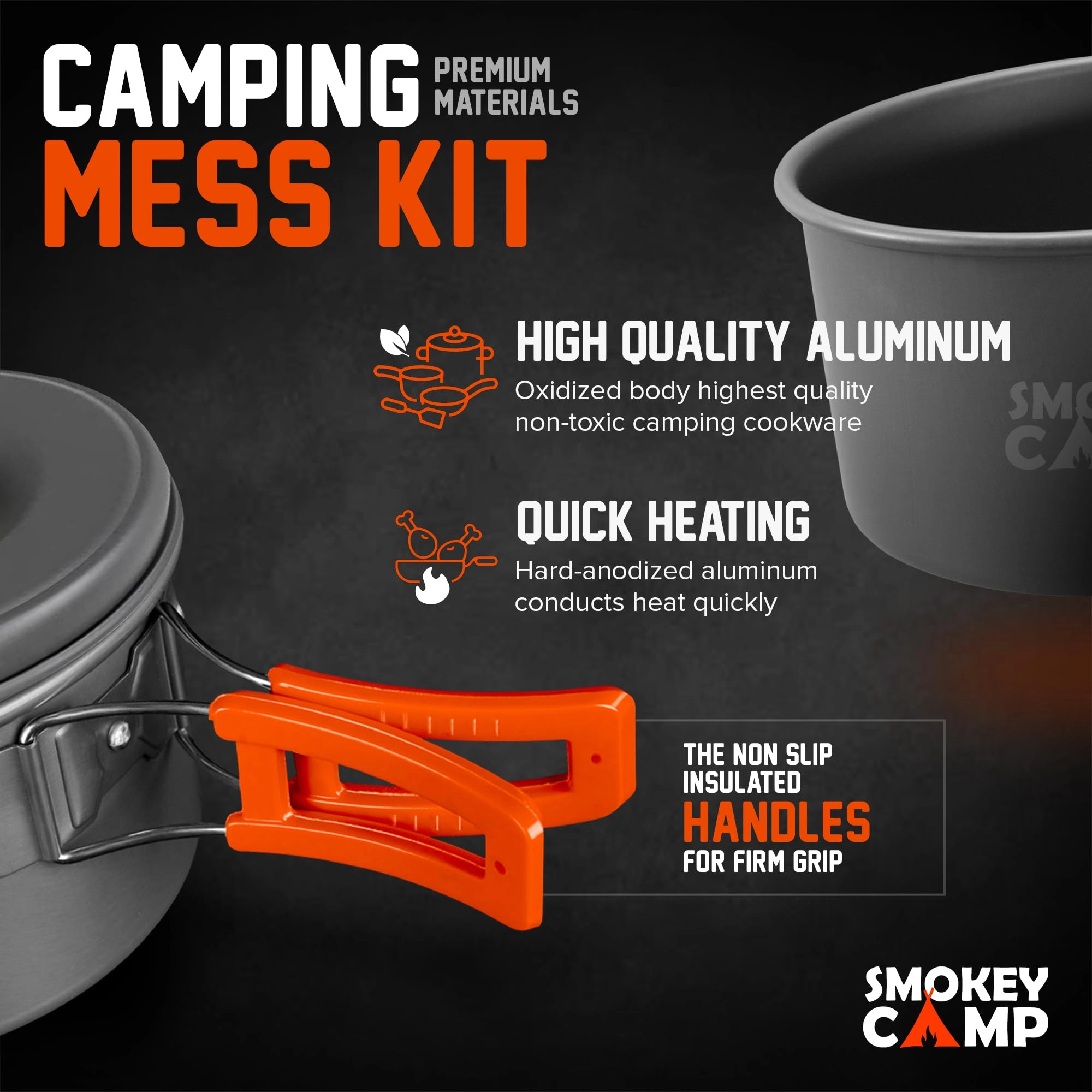 Camping Cookware Mess Kit - 11 piece(s)