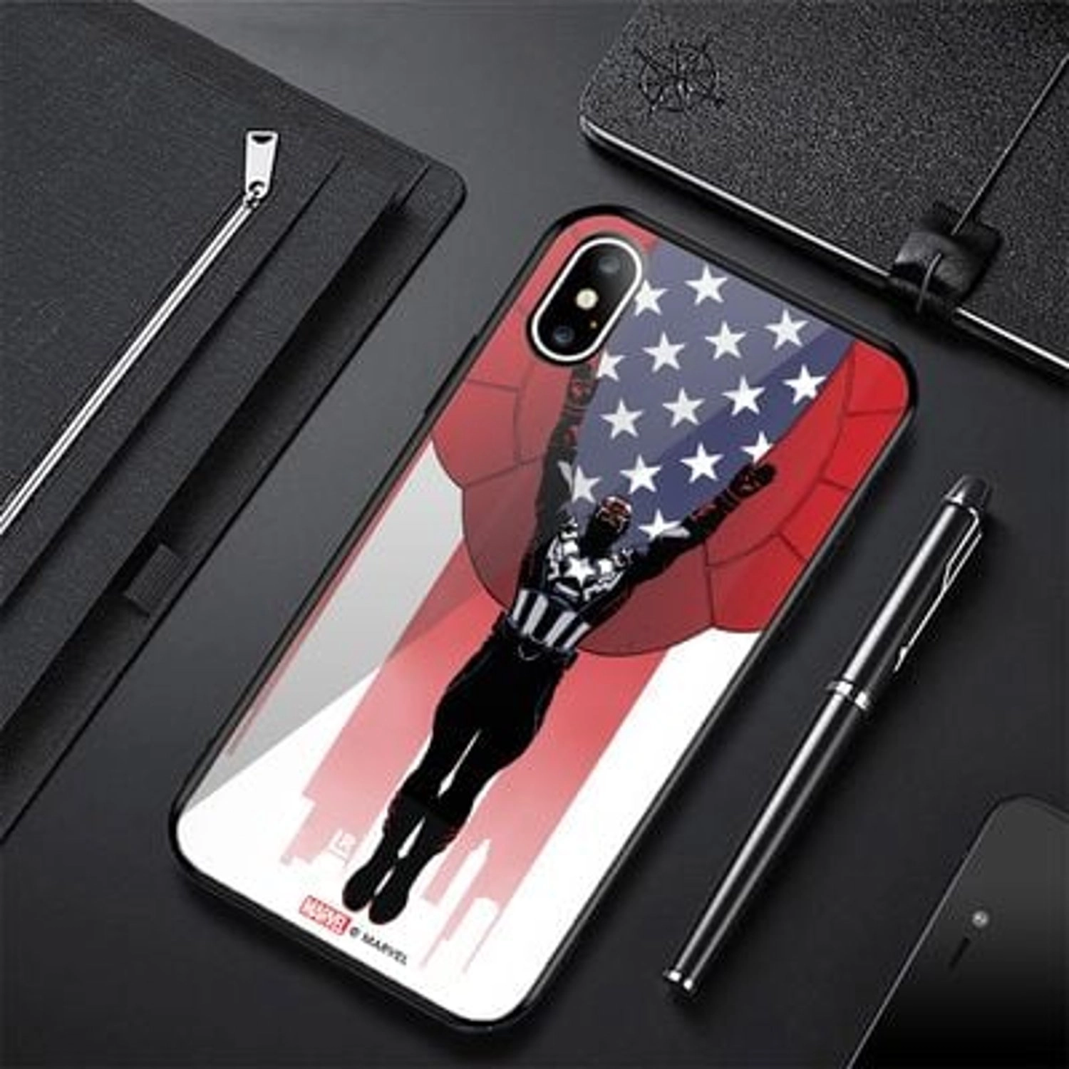 Falcon Captain America Back Case for iPhone Xs Max