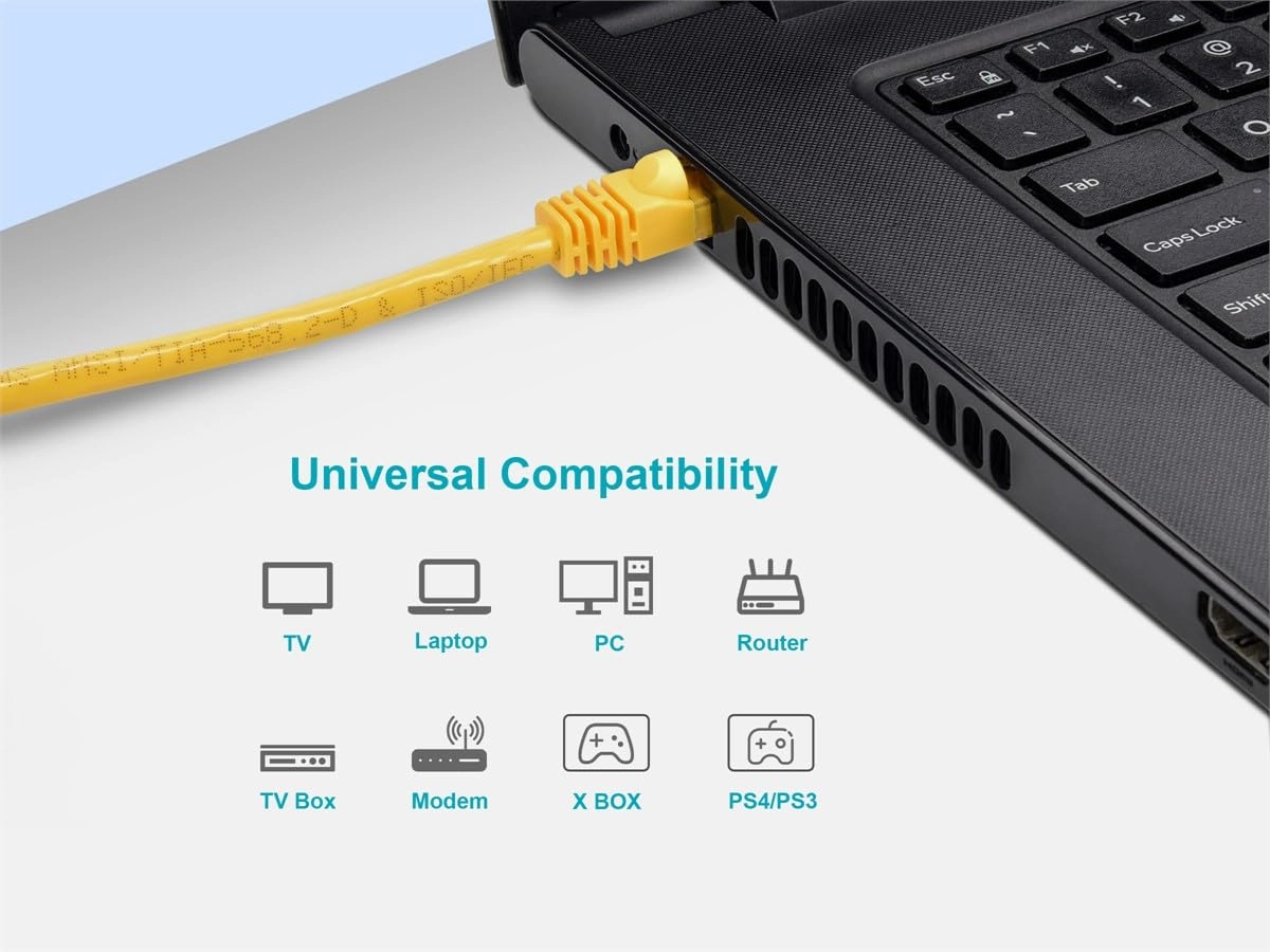 Cat5e Ethernet Patch Cable - 7 Feet