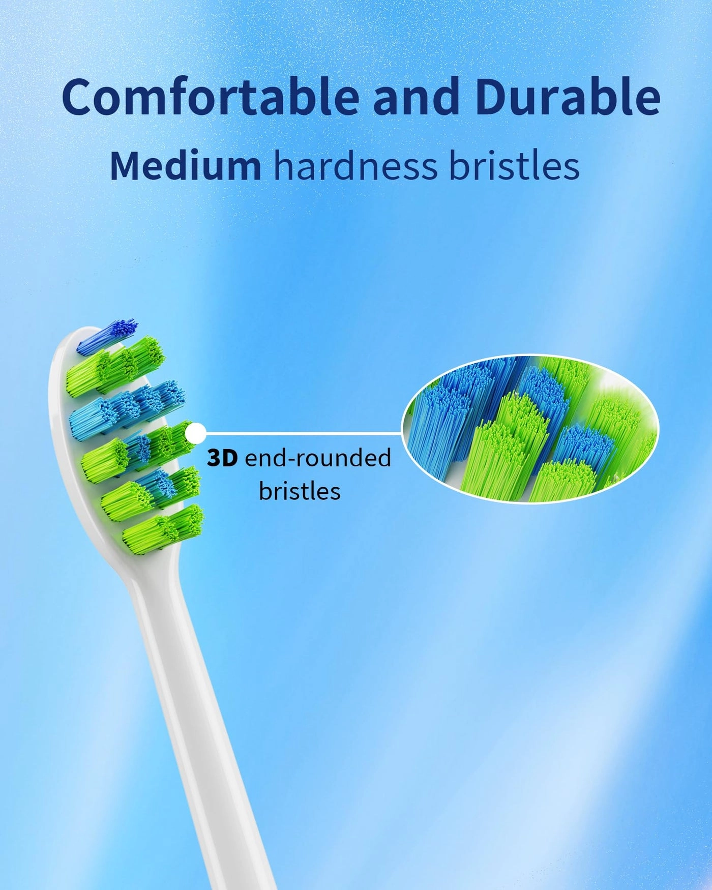 Sonic Electric Toothbrush Brush Heads - 4 Pack White