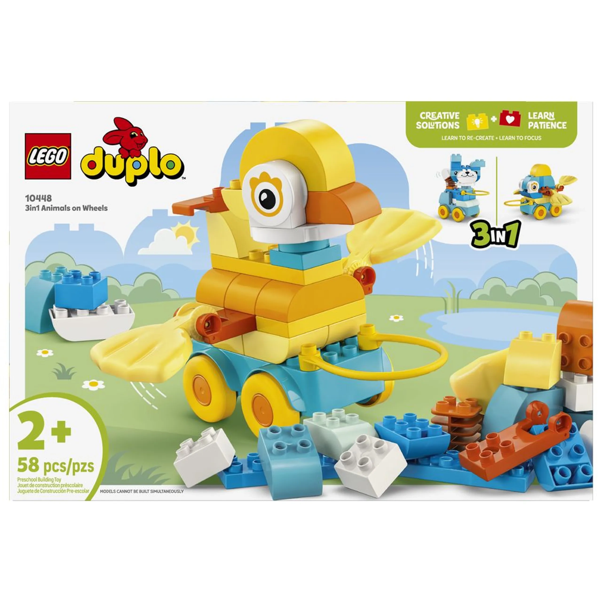 Duplo 3-In-1 Animals On Wheels
