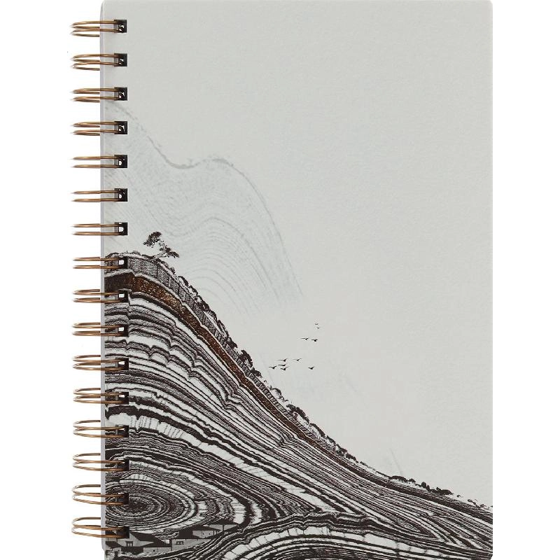 Notebook 19 X 26 cm Spiral - Grid 100 Sheets
