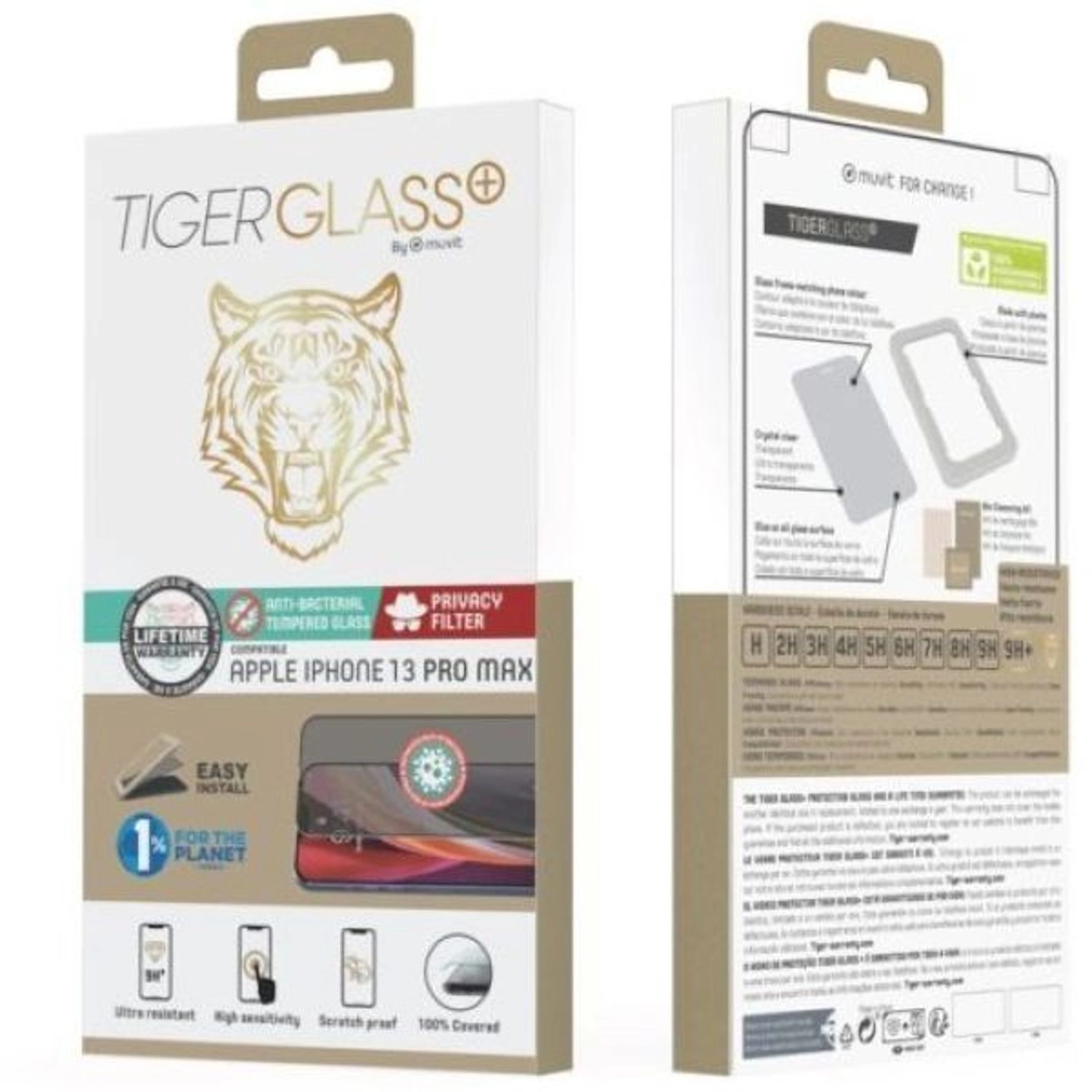 Tiger Glass Privacy Screen Protector - iPhone 13 / 13 Pro