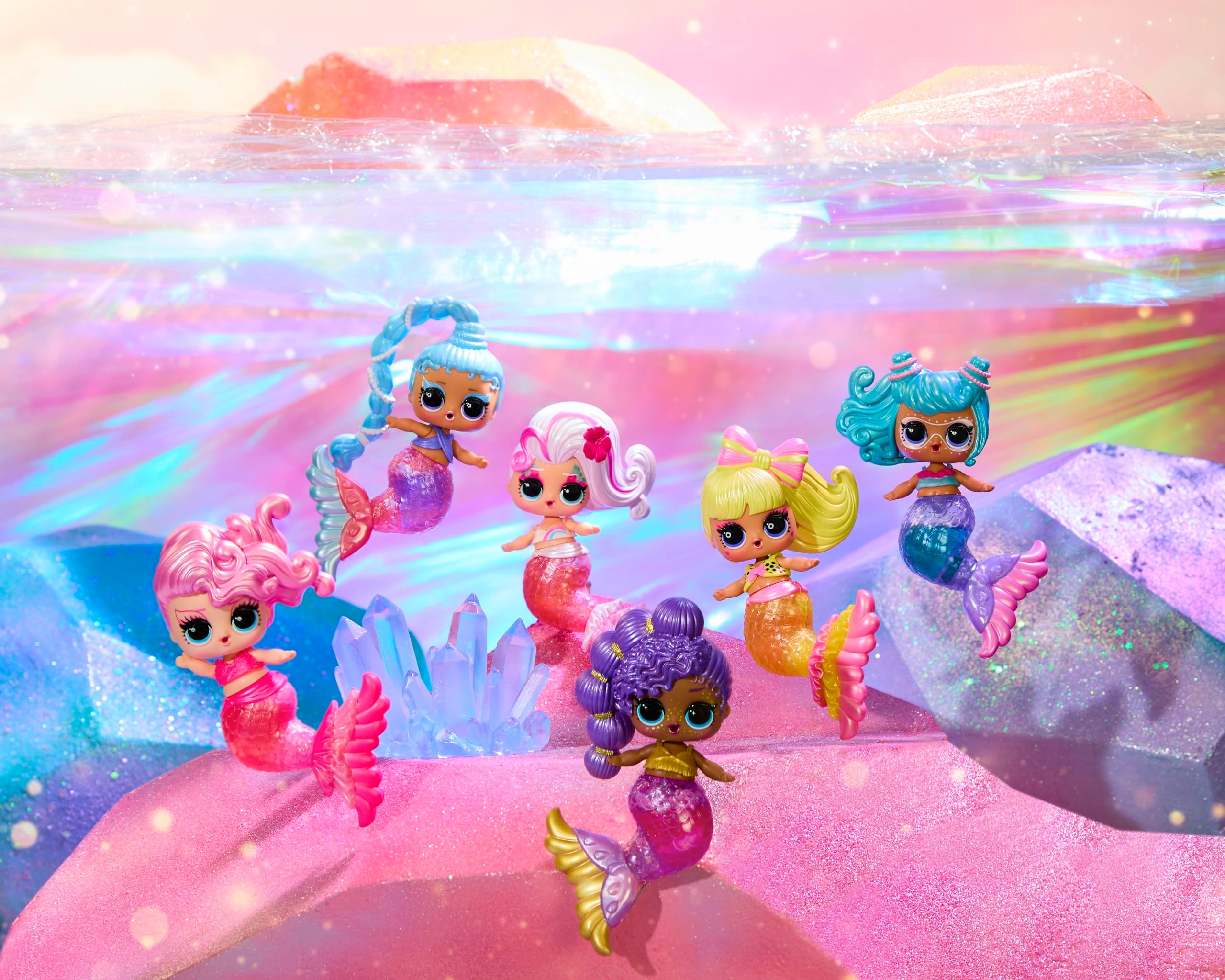 Mermaids Makeover Magic Tots - DIY Wearable Lip Gloss 6 Dolls Ages 4+