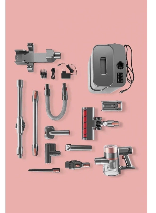 Handheld Cordless Vacuum Cleaner - Self-Cleaning Station Auto Empty 3L LCD Touchscreen