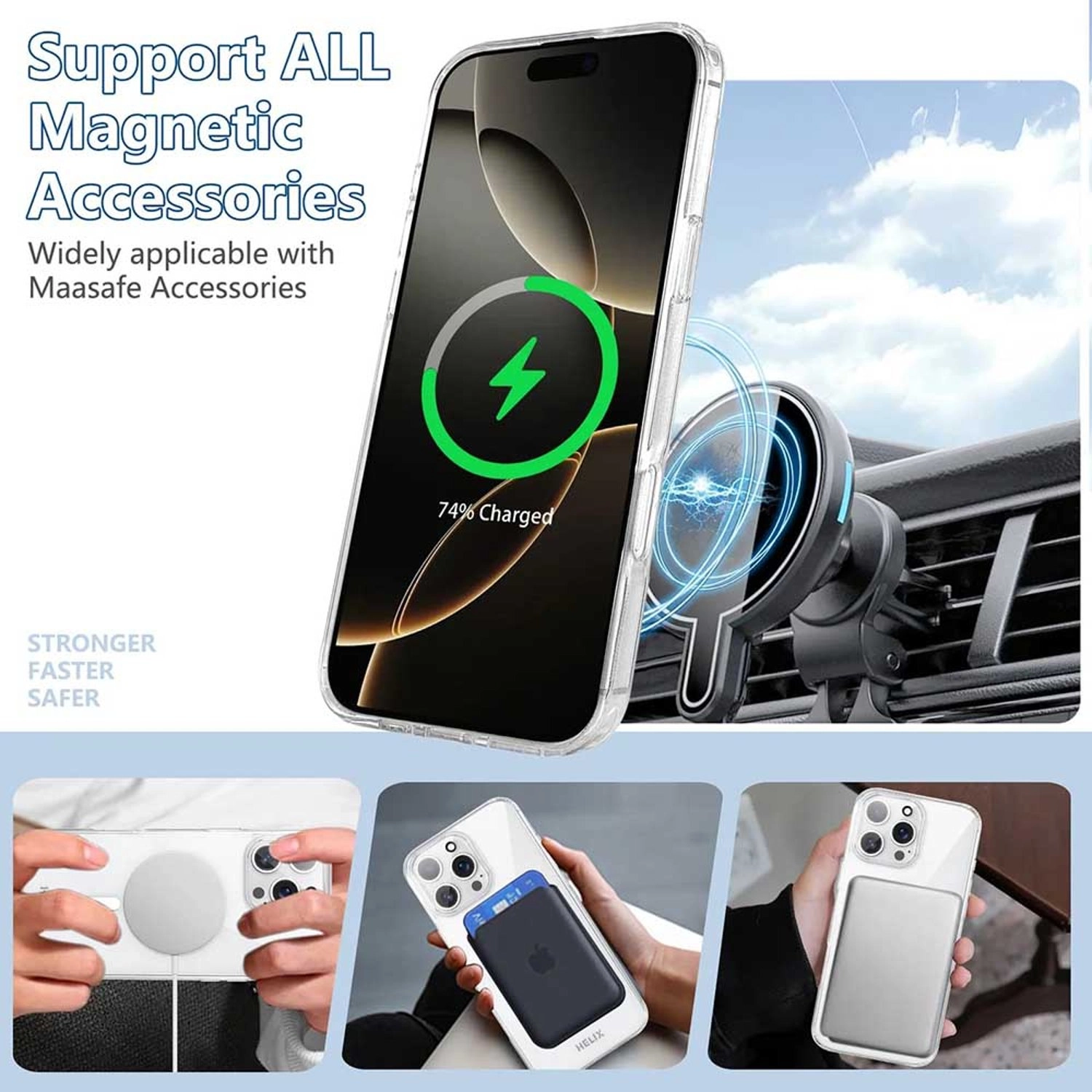 Clear Screen Protector + Camera Lens Protector + Back Protector for iPhone 16 Pro