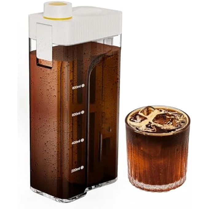 NALACAL Cold Brew Coffee Maker - 34Oz Tritan 350 Mesh