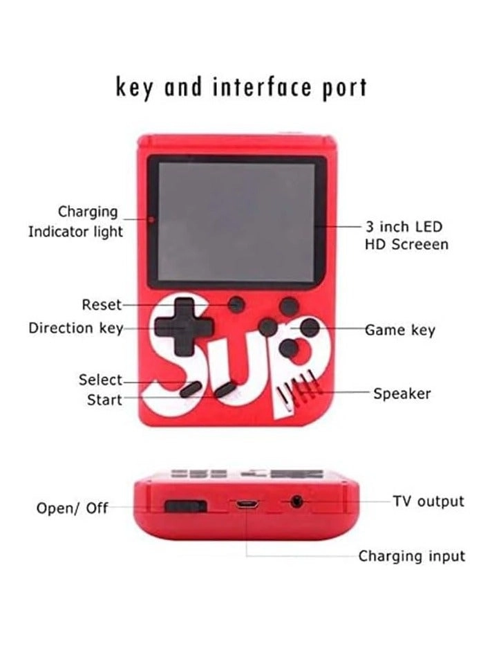SUP GAMEBOX - 400-in-1 Single Player Red