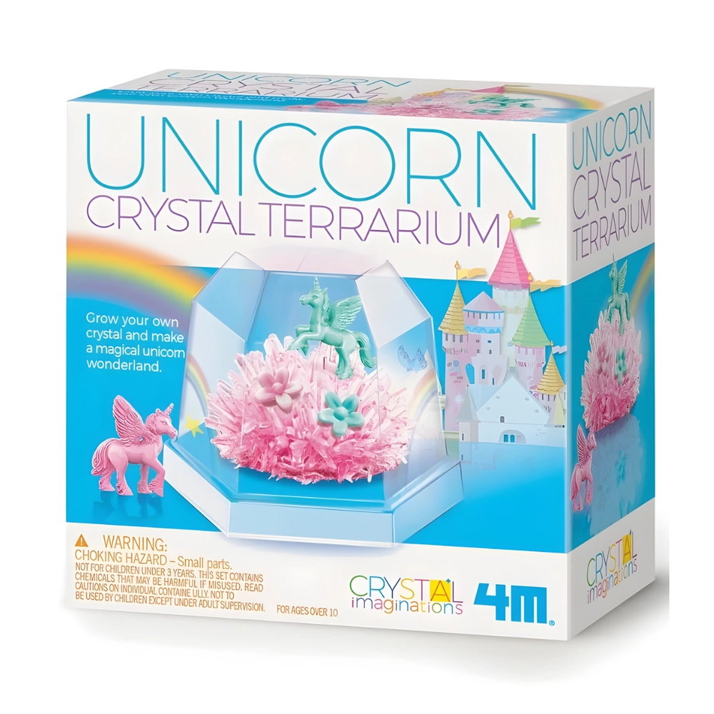 4M Kidzmaker Unicorn Crystal Terrarium Kit - 10+ years