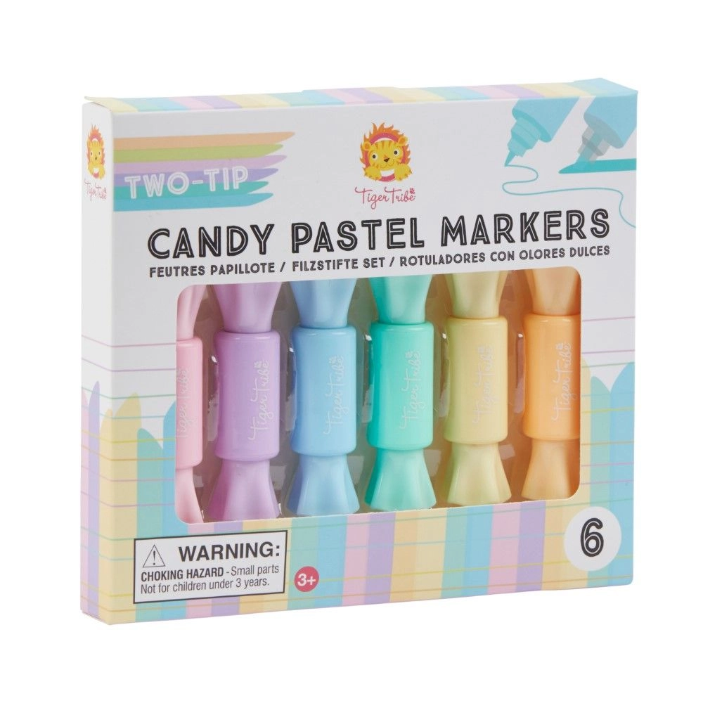 Tiger Tribe Two Tip Markers - Candy Pastel