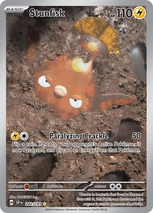 Pokémon Stunfisk 202/191 - Illustration Rare Foil Card