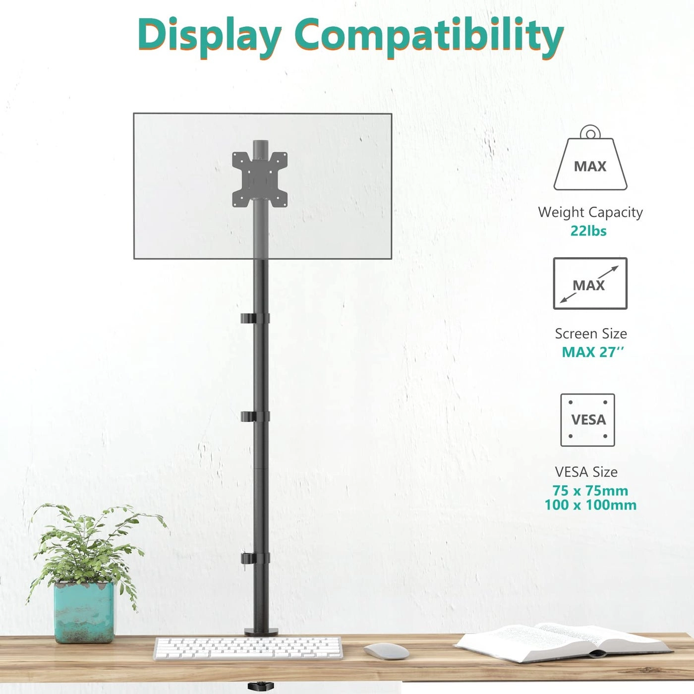 MF001 - Single 32 inch 75 to 100 millimeter