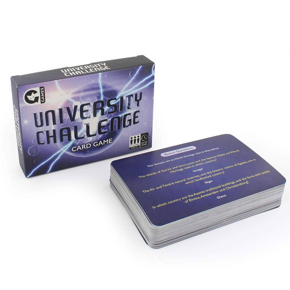 Ginger Fox University Challenge - Card Game
