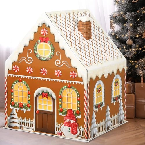 Giant cardboard gingerbread house