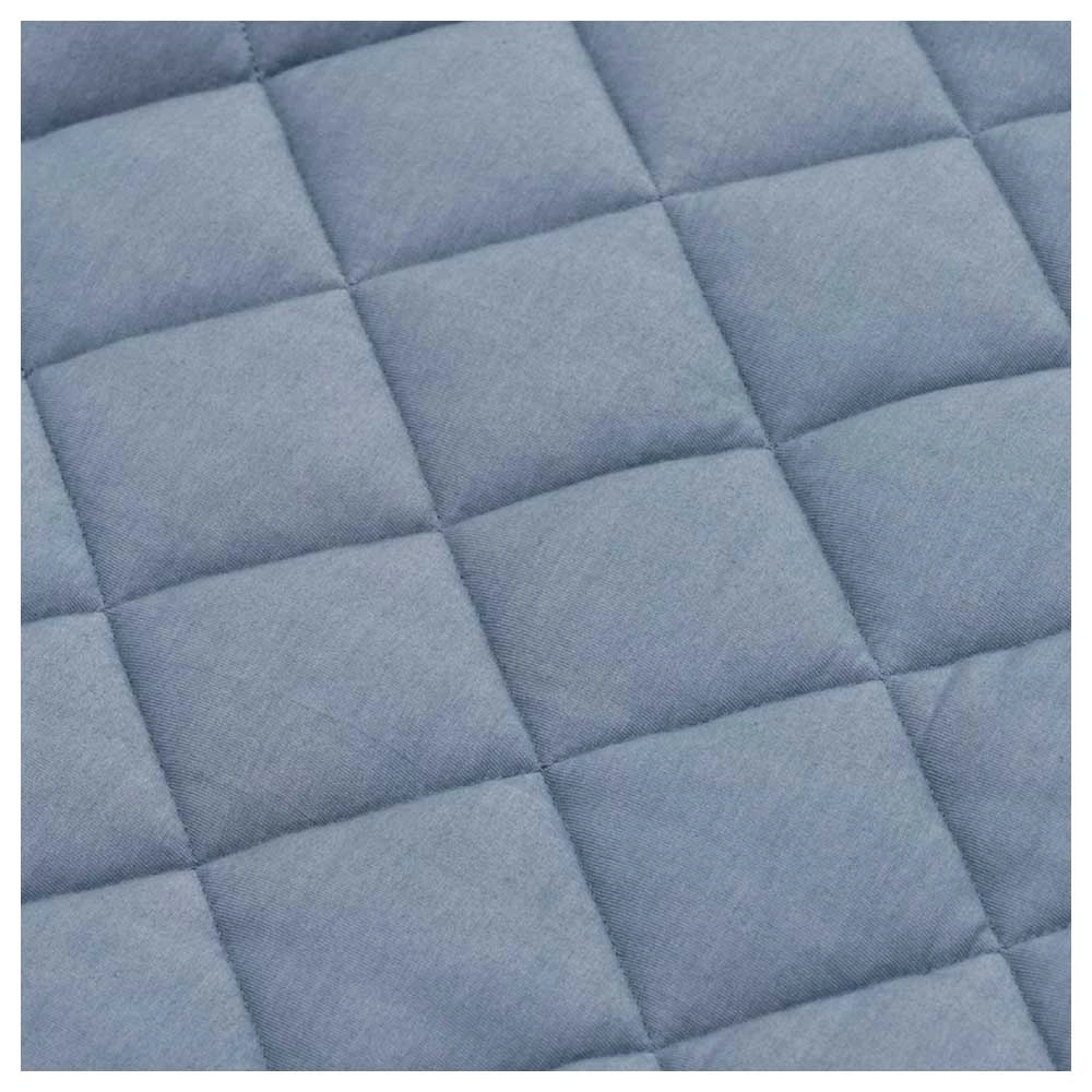 Playmat & Storage Bag - Organic Dusty Blue 6 months