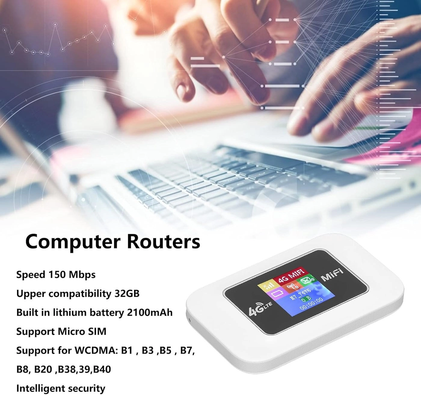 4G LTE Wireless Router - 4G LTE 802.11b/g/n 300Mbps