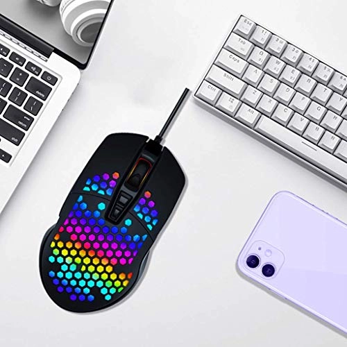 Hollow Honeycomb Gaming Mouse - USB