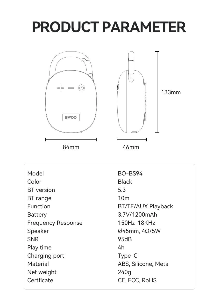 Portable Hanging Speaker