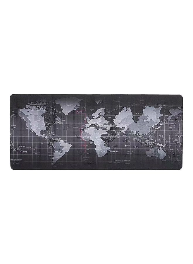 World Map Large Rubber Gaming Mouse Pad - 90x40 cm