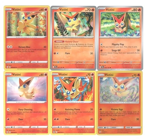 Victini Unified Minds Fusion Strike Surging Sparks 021/191 - 6pcs