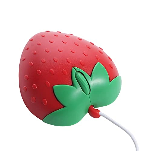 3D Strawberry Shape Mouse - USB