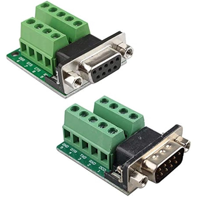 DB9 Male - 9 PIN + DB9 Female