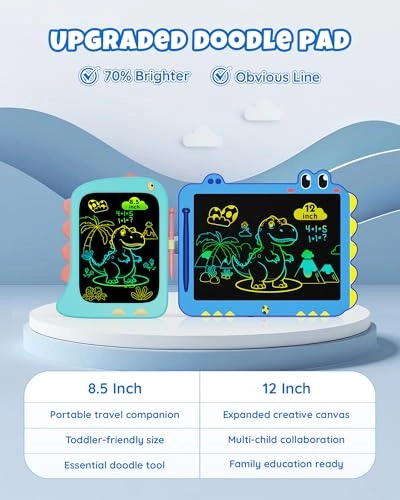 12 Inch LCD Doodle Board Tablet - 3-6 Years Old