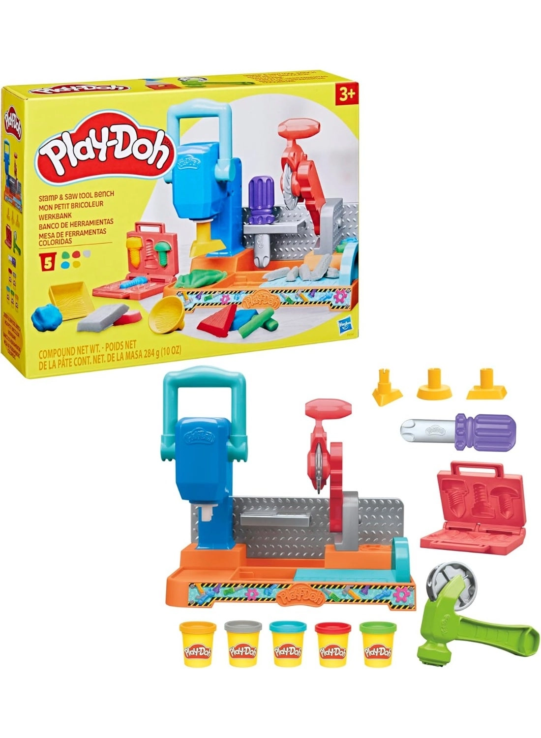 Play-Doh Stamp & Saw Tool Bench Playset - 3+ Years