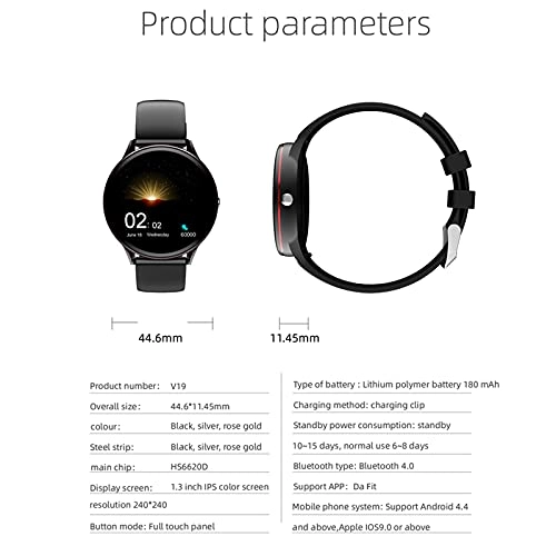 V19 - 1.3 inch 240 * 240 Heart rate monitor