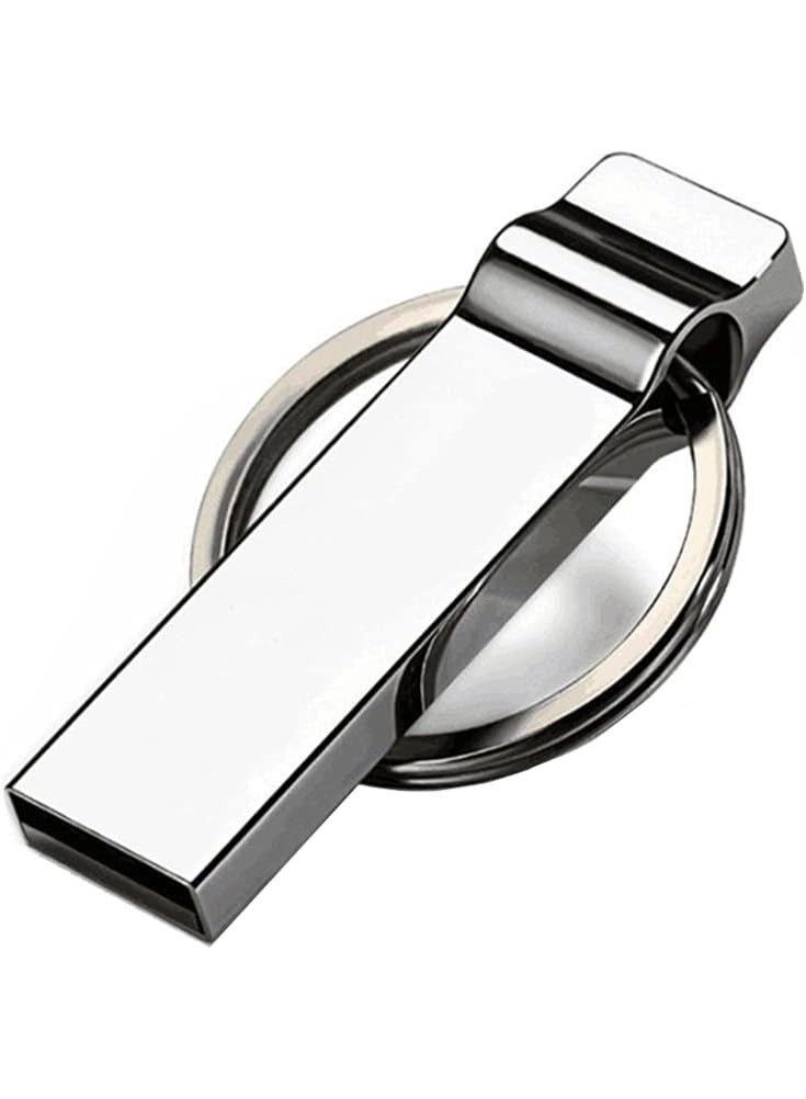 Rich Life Metal Keychain USB Flash Drive - USB 2.0 4GB