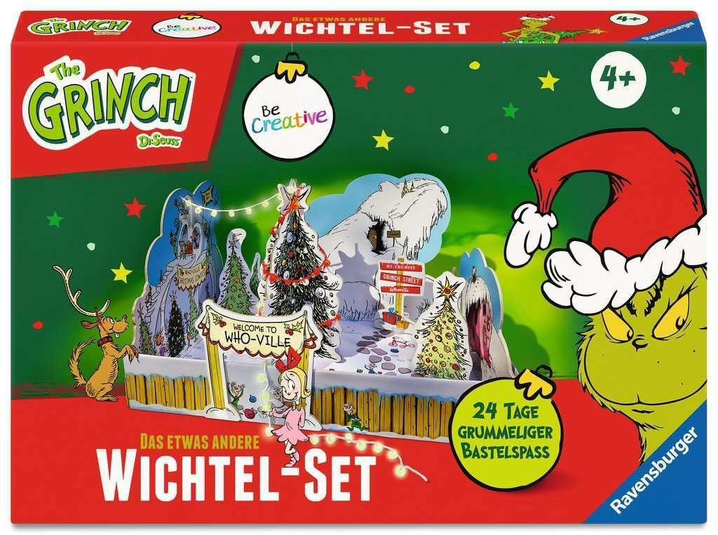 Ravensburger BeCreative DIY Wichtelset mit dem Grinch - grün für Kinder ab 4 Jahren