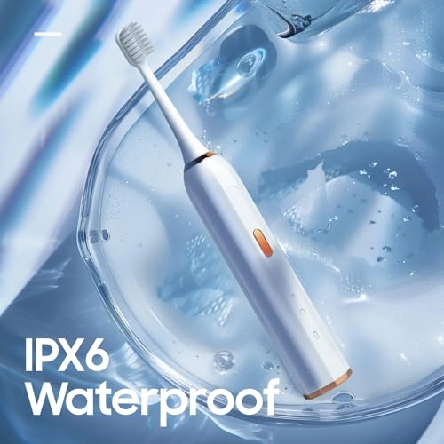 Sonic Toothbrush - Type-C rechargeable 2 Replaceable Brush Heads 3 Modes