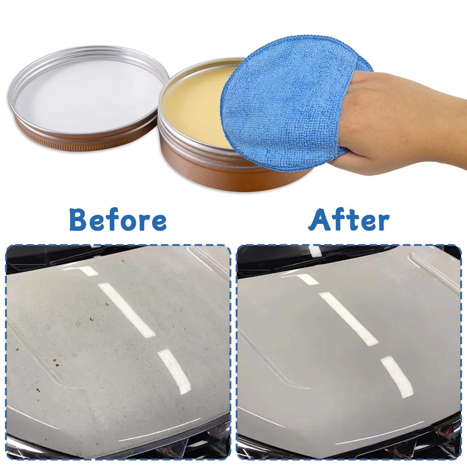 Microfiber Car Wax Applicator Pads