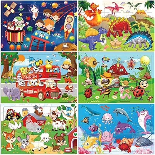 OMTBEL STOOLY Wooden Jigsaw puzzles - 3-5 Year Old 30 pieces