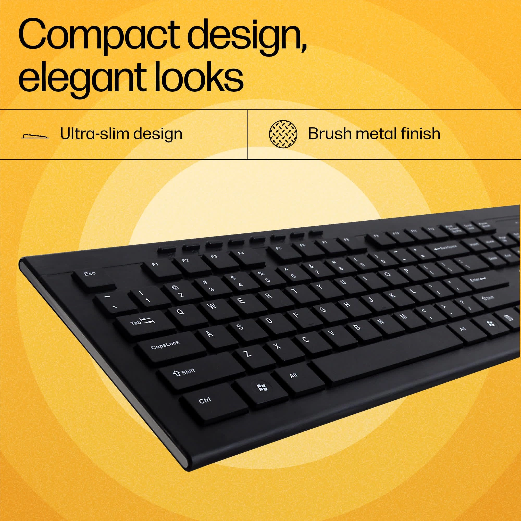 USB Wireless Keyboard and Mouse Combo - QWERTY Wireless