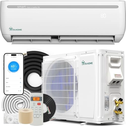 Mini Split Air Conditioner Heat Pump System - WiFi 1600W
